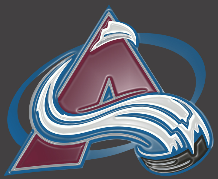 Colorado Avalanche Plastic Effect Logo vinyl decal